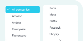 Select Company — product screenshot
